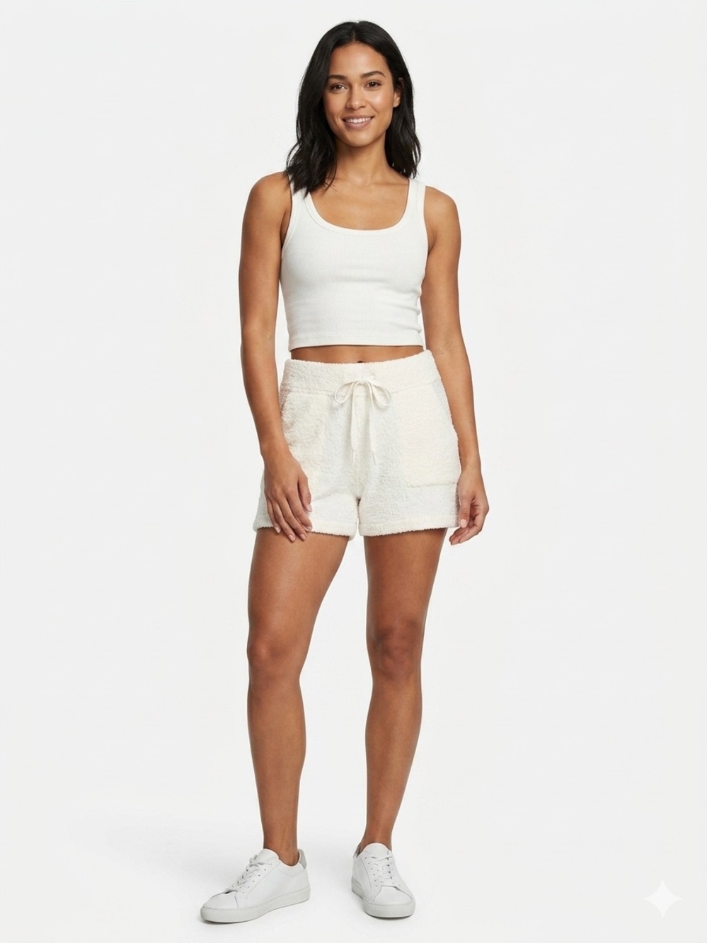 Sunday Citizen Cozy Shorts in White Size L - Picture 2 of 7
